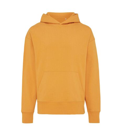 Unisex adult yoho recycled cotton relaxed fit hoodie sundial orange Iqoniq