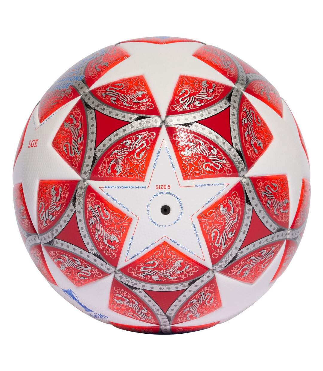 Ballon De Foot Uefa Womens Champions League 2025/26 Taille 5 Rouge Blanc Adidas-2