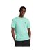 T-shirt Manches Courtes Motif/style Logo Homme Turquoise Clair Lyle & Scott-4