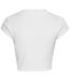 T-shirt Court Motif/style Monochrome Femme Blanc Calvin Klein-3