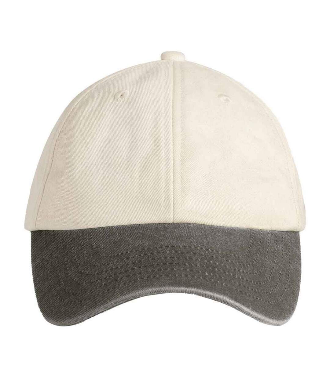 Casquette De Baseball Motif Contrasté Adulte Vieux Marron Naturel Beechfield-3