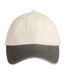Casquette De Baseball Motif Contrasté Adulte Vieux Marron Naturel Beechfield-3