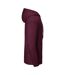 Unisex Adult Iconic Premium Hoodie Burgundy Fruit Of The Loom-4