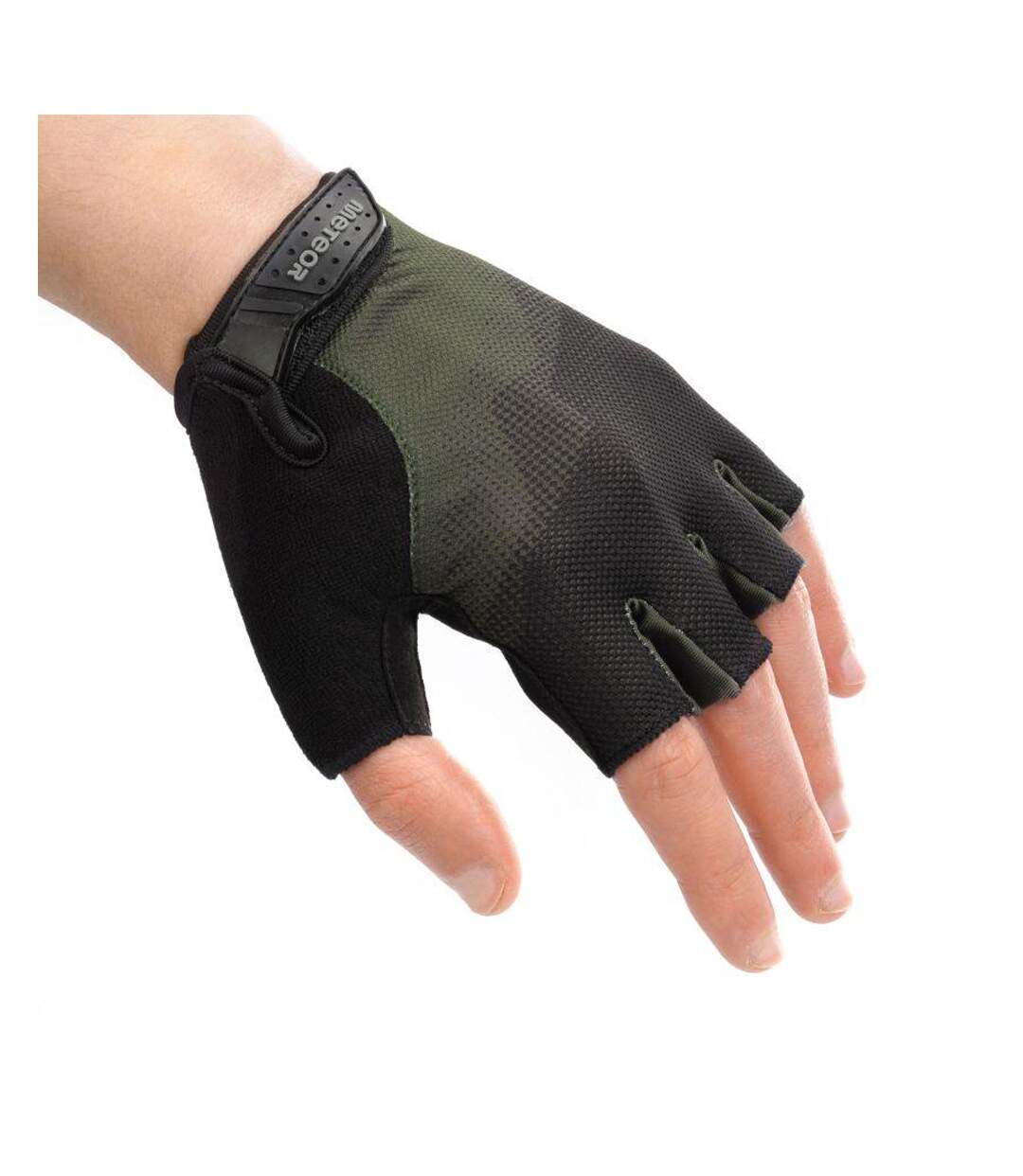 Gants De Cyclisme Mx22 Vert Foncé Noir Meteor-3