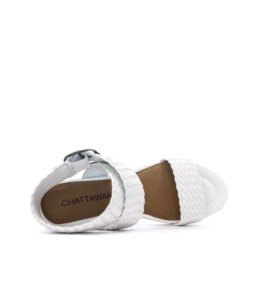 Sandales blanc femme chattawak summer-4