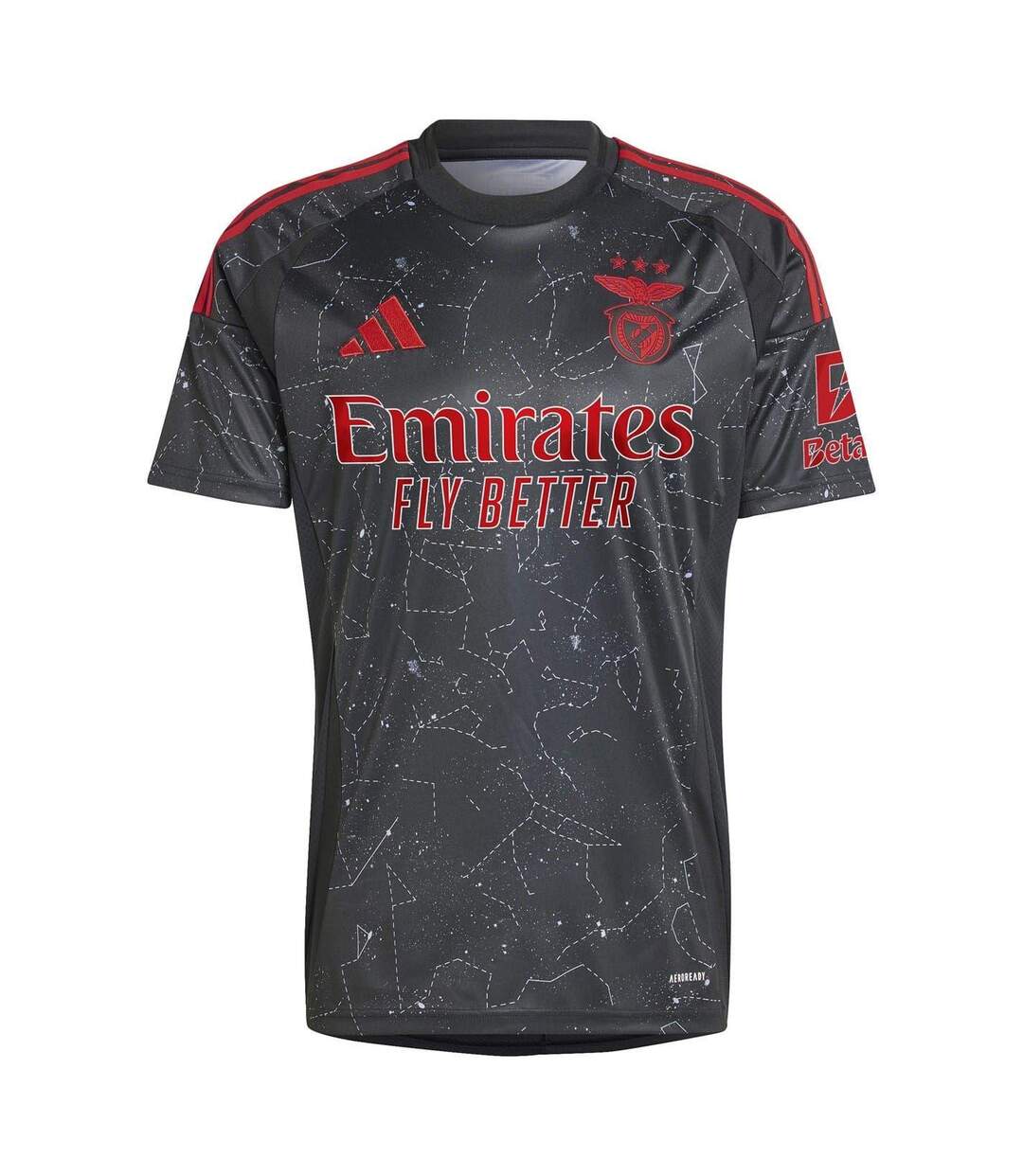 Maillot Extérieur Motif/style Sl Benfica 2024/2025 Homme Noir Adidas-2