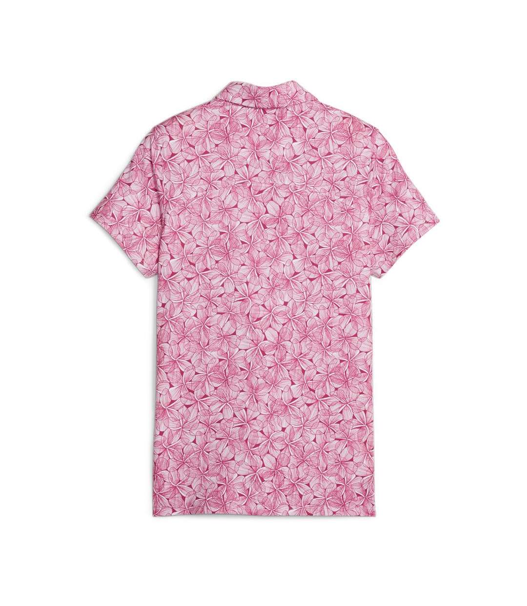 Polo à Motifs Rose Femme Puma Plumeria - S-2