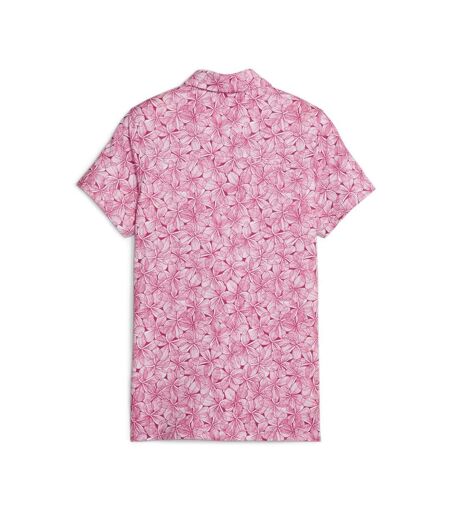 Polo à Motifs Rose Femme Puma Plumeria - S