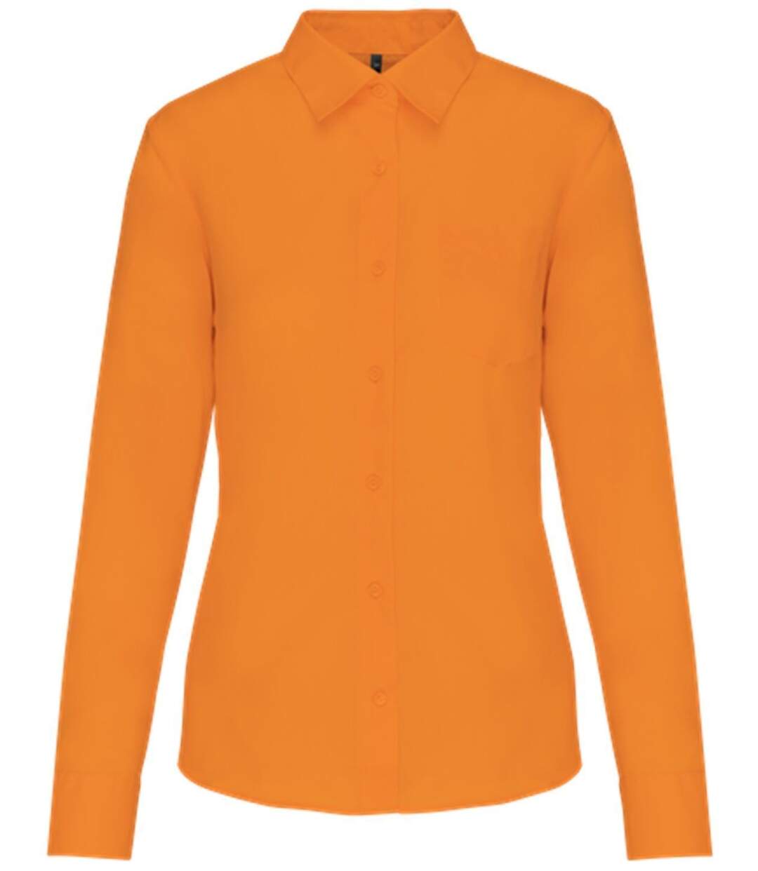 Chemise popeline manches longues - Femme - K549 - orange-2