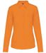 Chemise popeline manches longues - Femme - K549 - orange