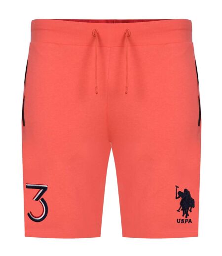 Short Motif/style Logo Contrasté Homme Orange US Polo Assn