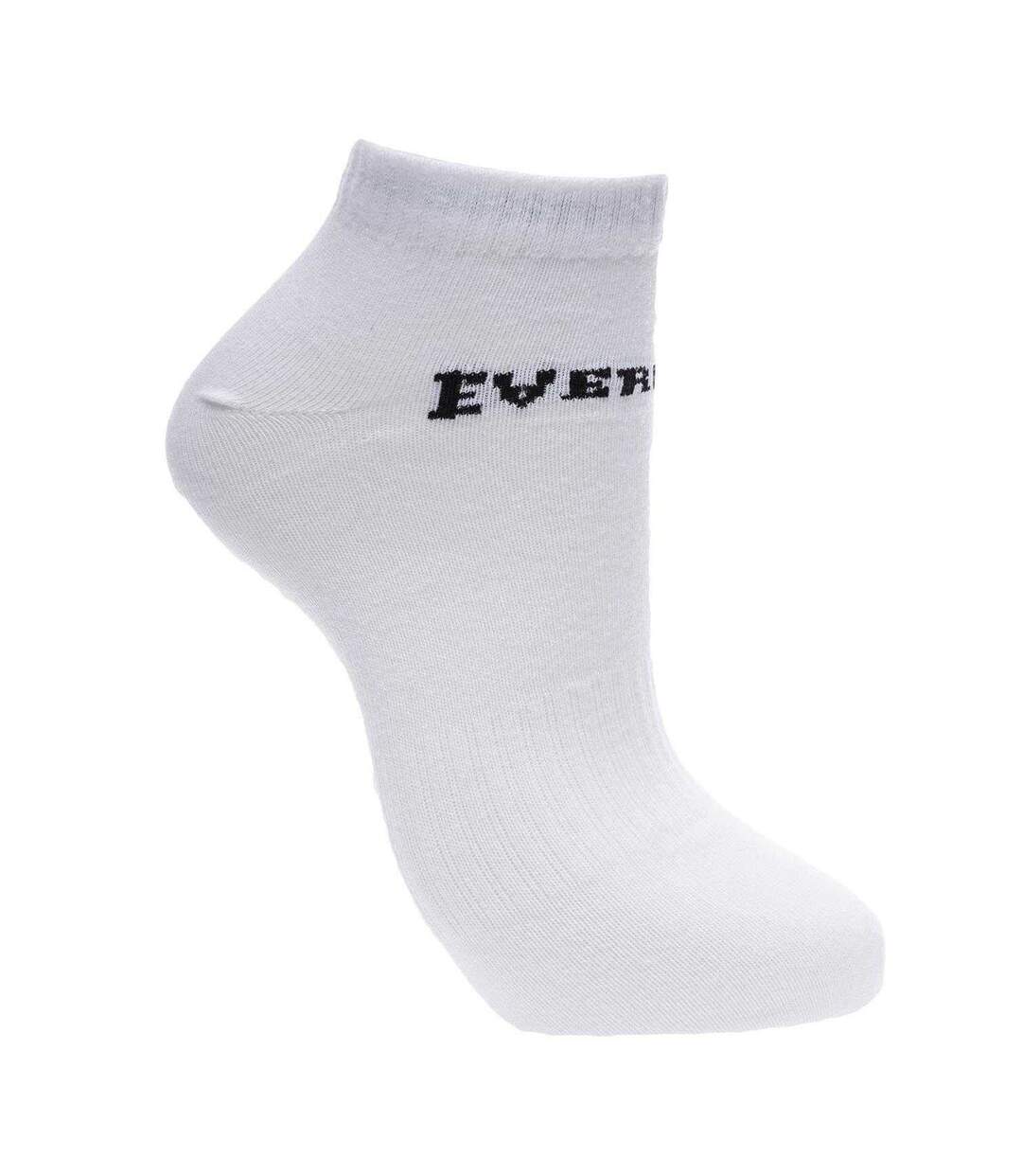 Lot De 3  Socquettes Motif/style Logo Homme Blanc Everlast-2