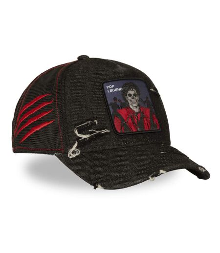 Casquette trucker effet usé avec filet et patch Pop Legend Capslab