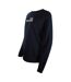 Womens/ladies Small Logo Long-sleeved T-shirt Navy White Love Moschino-3