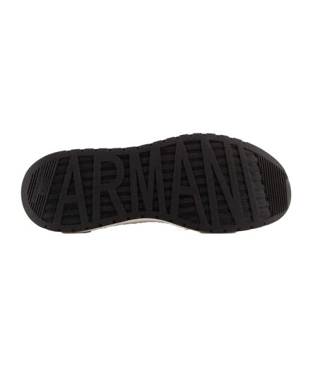 Mens Trainers White Black Armani Exchange