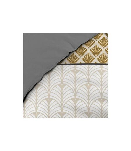 Parure de Lit 3 Pièces Stria 240x220cm Ocre