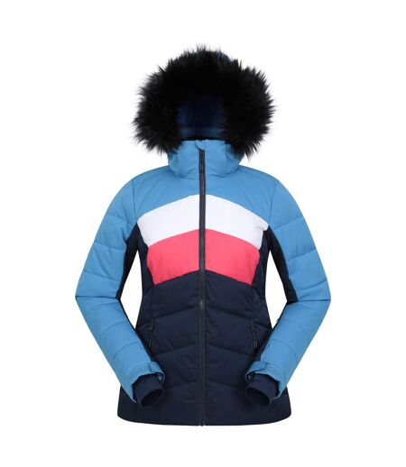 Womens/ladies Cascade Padded Ski Jacket Blue Mountain Warehouse