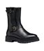Womens/ladies D Iridea D Leather Ankle Boots Black Geox-1
