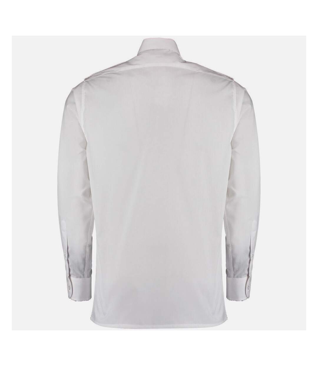 Chemise de pilote à manches longues homme blanc Kustom Kit