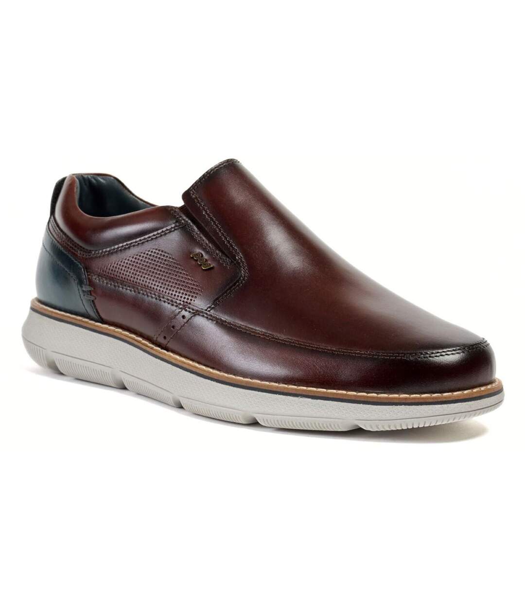 Mens Fowler Italian Leather Slip-on Casual Shoes Tan POD-1
