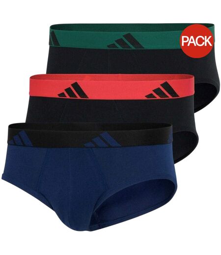 Lot De 3  Slips Homme Bleu Vert Rouge Adidas