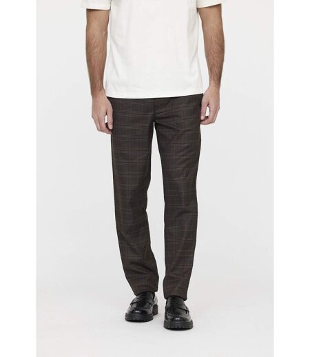 Pantalon GLANCE Check brown