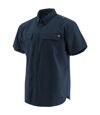 Caterpillar Mens Button Up Short Sleeve Work Shirt (Navy) - UTFS6669