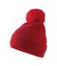 Womens/ladies Snow Luxe Beanie Classic Red Beechfield-2