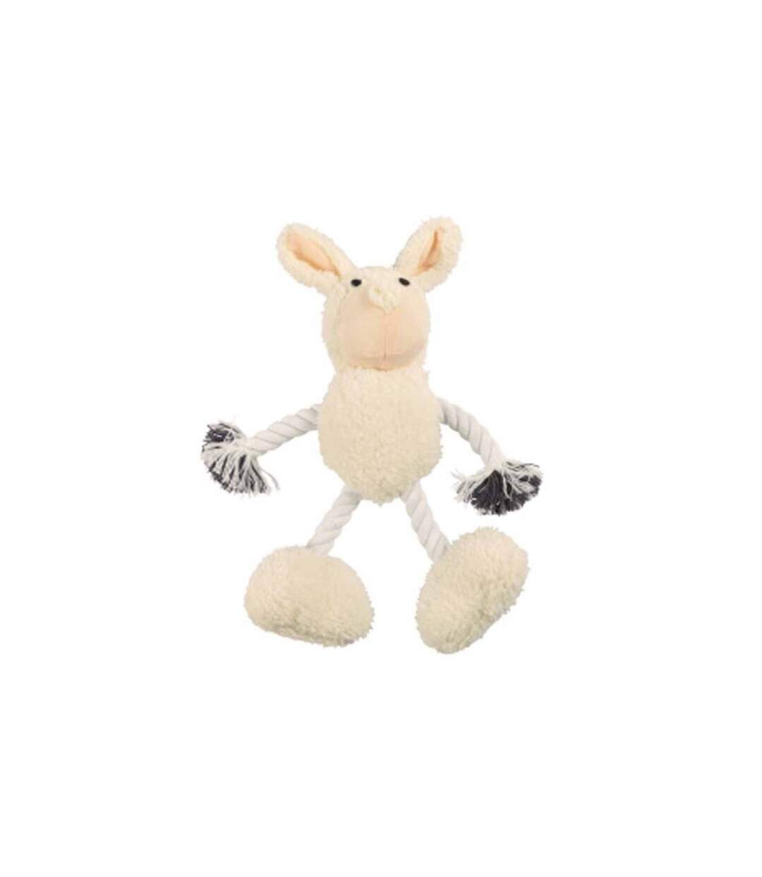 Peluche pour Chien Lapin 30cm Écru-1