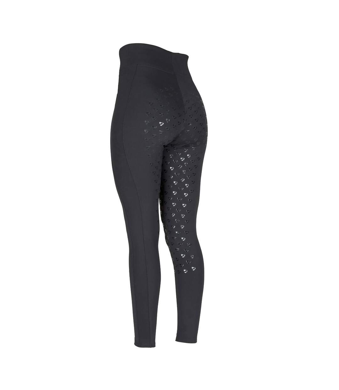 Womens/ladies eltar horse riding tights black Aubrion-2