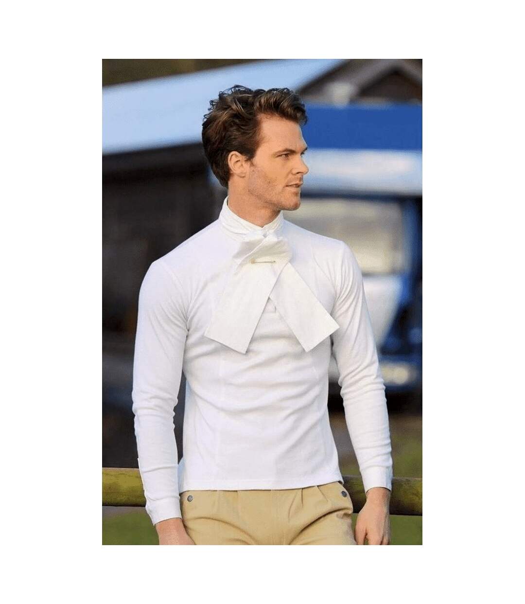 Shires Chemise de spectacle de chasse pour hommes (Blanc) - UTER467