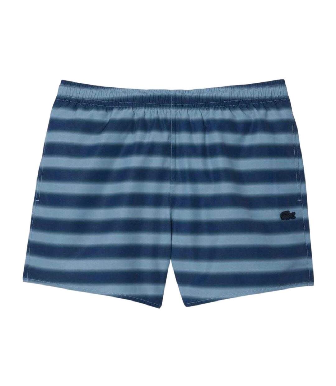 Short De Bain Motif/style À Rayures Homme Bleu Lacoste-2