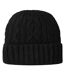 Womens/ladies Cable Knit Beanie Black Coach-2