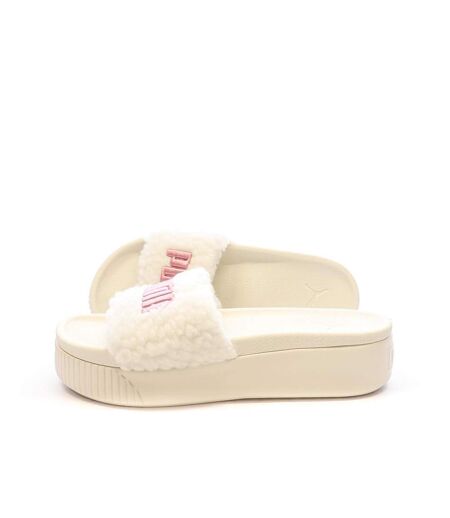 Claquettes Blanches/Roses Femme Puma Marshmal - 35.5