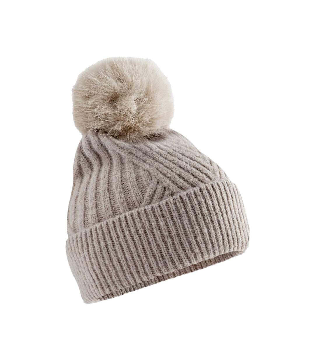 Bonnet Snow Luxe Adulte Pierre Naturelle Beechfield-1