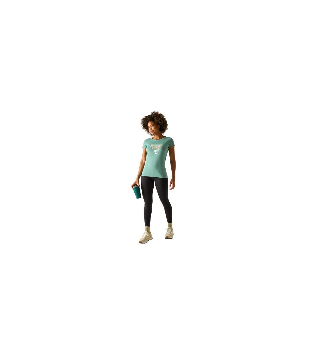 T-shirt Breezed Femme Turquoise Pastel Regatta-1