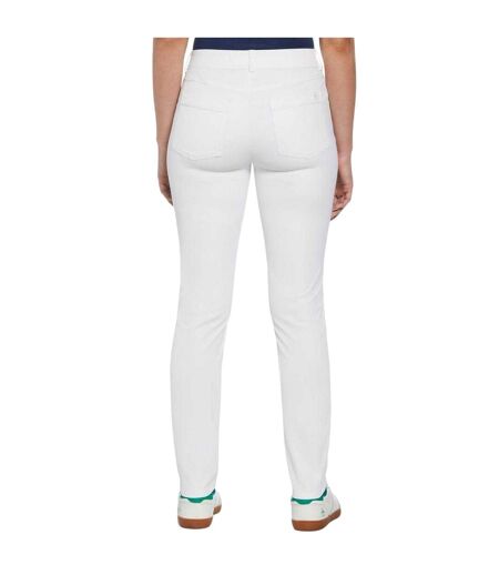 Womens/ladies Veronica Slim Golf Trousers Bright White Original Penguin