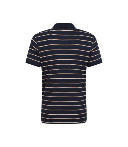 Mountain Warehouse Mens Wren Stripe Cotton Polo Shirt (Navy)