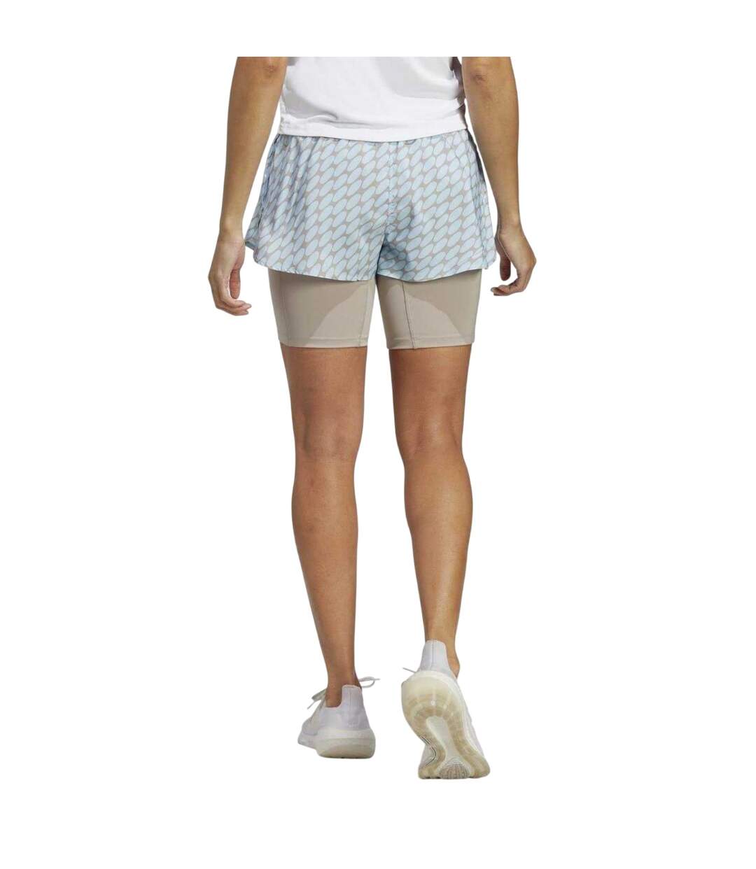 Short De Course Motif/style Icônes Merimekko Femme Bleu Pâle Marron Adidas-1