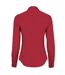 Kustom Kit Womens/Ladies Poplin Tailored Long-Sleeved Shirt (Red) - UTBC5337
