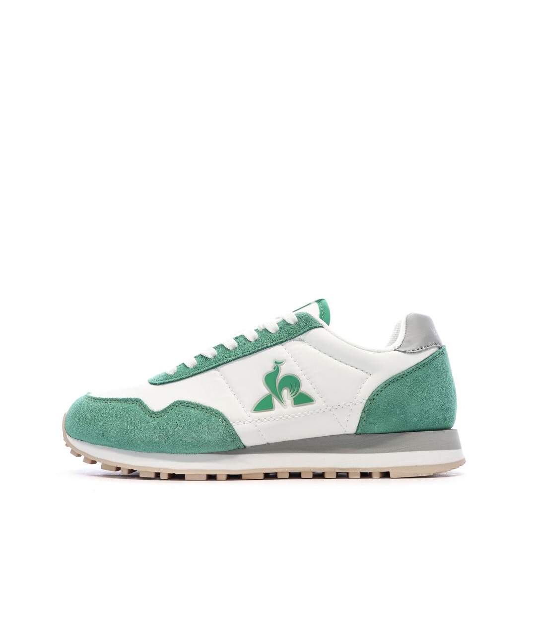 Baskets blanches/verte femme le coq sportif astra_2 w optical-1