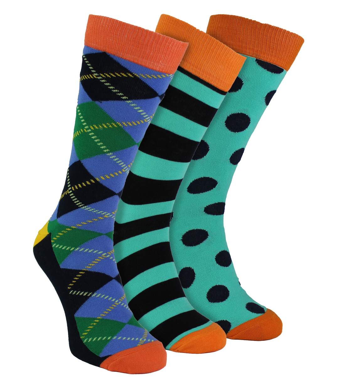 3 Pack of Novelty Dress Socks-1