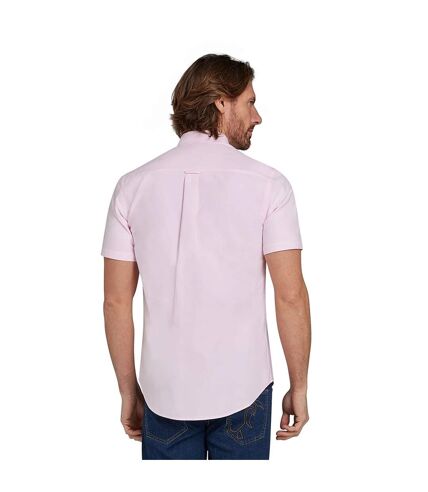 Chemise à manches courtes oxford légère pour hommes rose Raging Bull