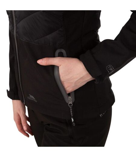 Womens/ladies Elvira Soft Shell Jacket Black Trespass