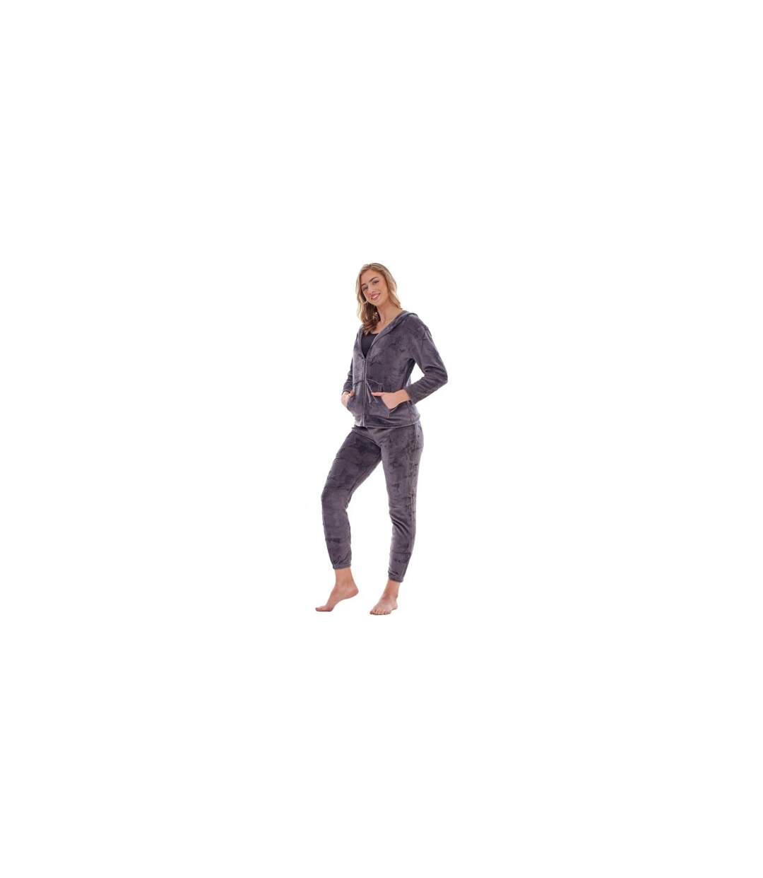 Ensemble De Pyjama Long Motif/style Étoile Femme Charbon Keanu-1