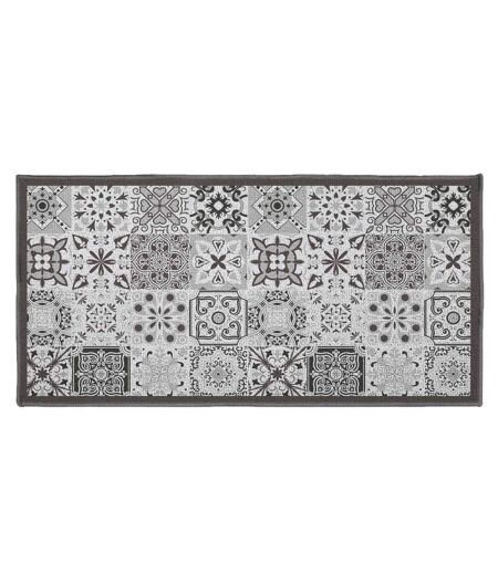 Tapis Déco Rectangle Persane 50x120cm Gris