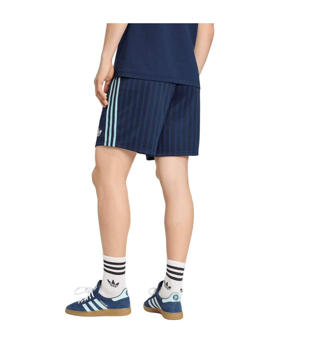 Mens Germany Dfb Structured Relaxed Fit Football Shorts Navy Black Adidas-3