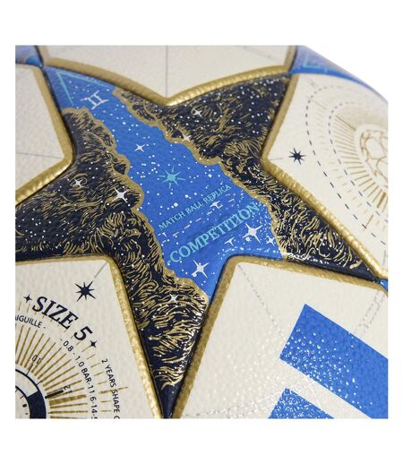 Ballon De Foot Motif/style Constellation Competition 25/26 Taille 5 Blanc Bleu Adidas