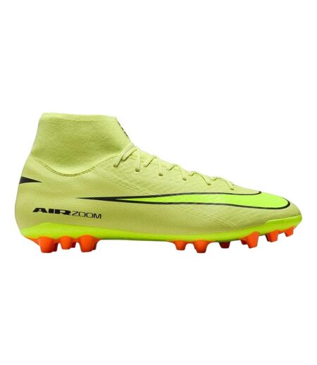 Mens Mercurial Superfly 10 Academy Leather Artificial Ground Football Boots Volt Crimson Nike