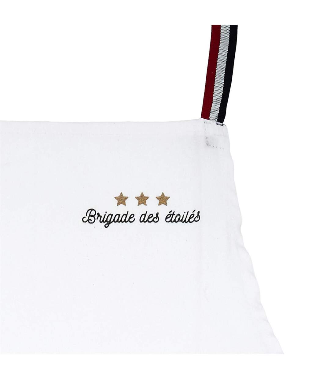 Tablier de Cuisine Brigade des Étoiles 85cm Blanc-3